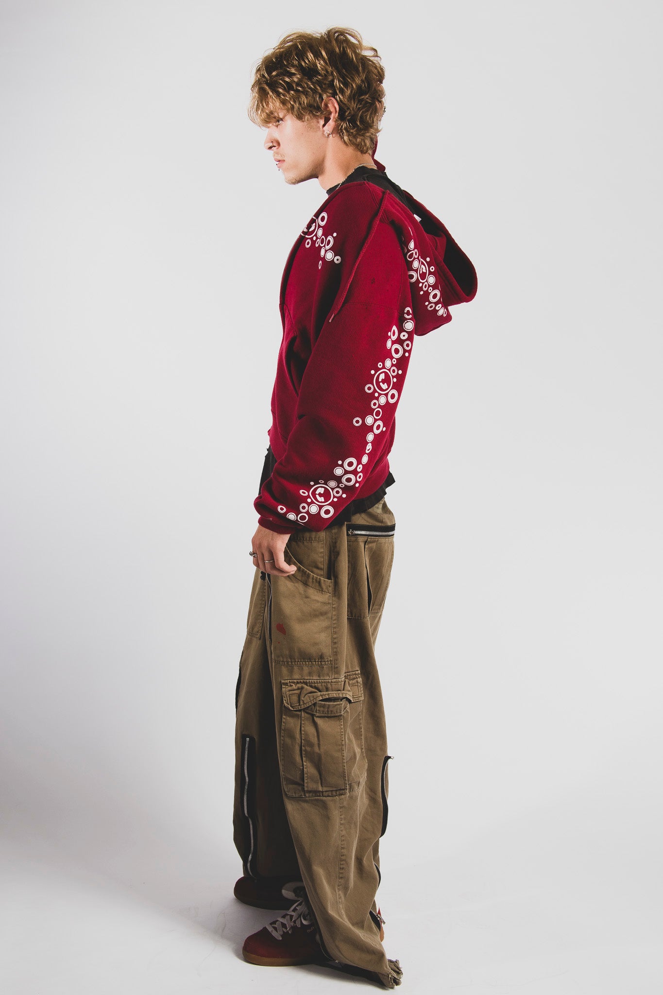 bubbles zipup hoodie [L]