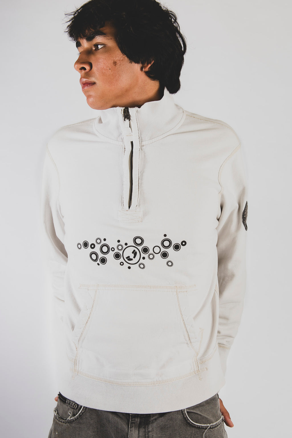 bubbles quarter zip sweatshirt [XL]