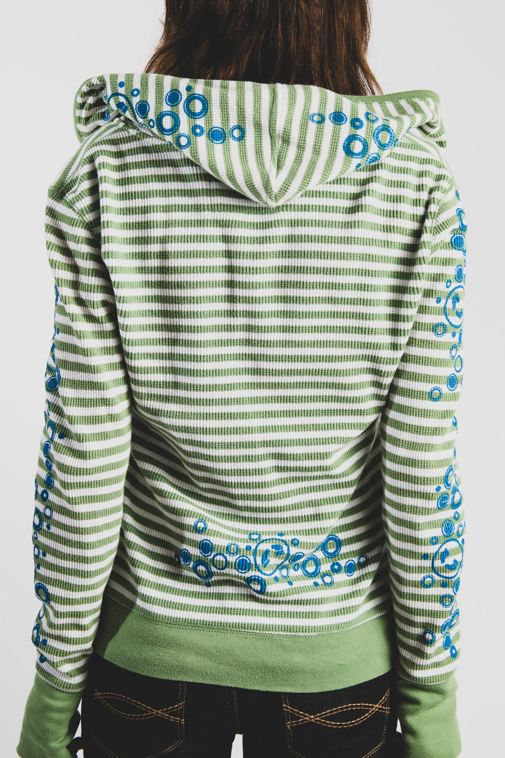 striped hoodie long sleeve [L]