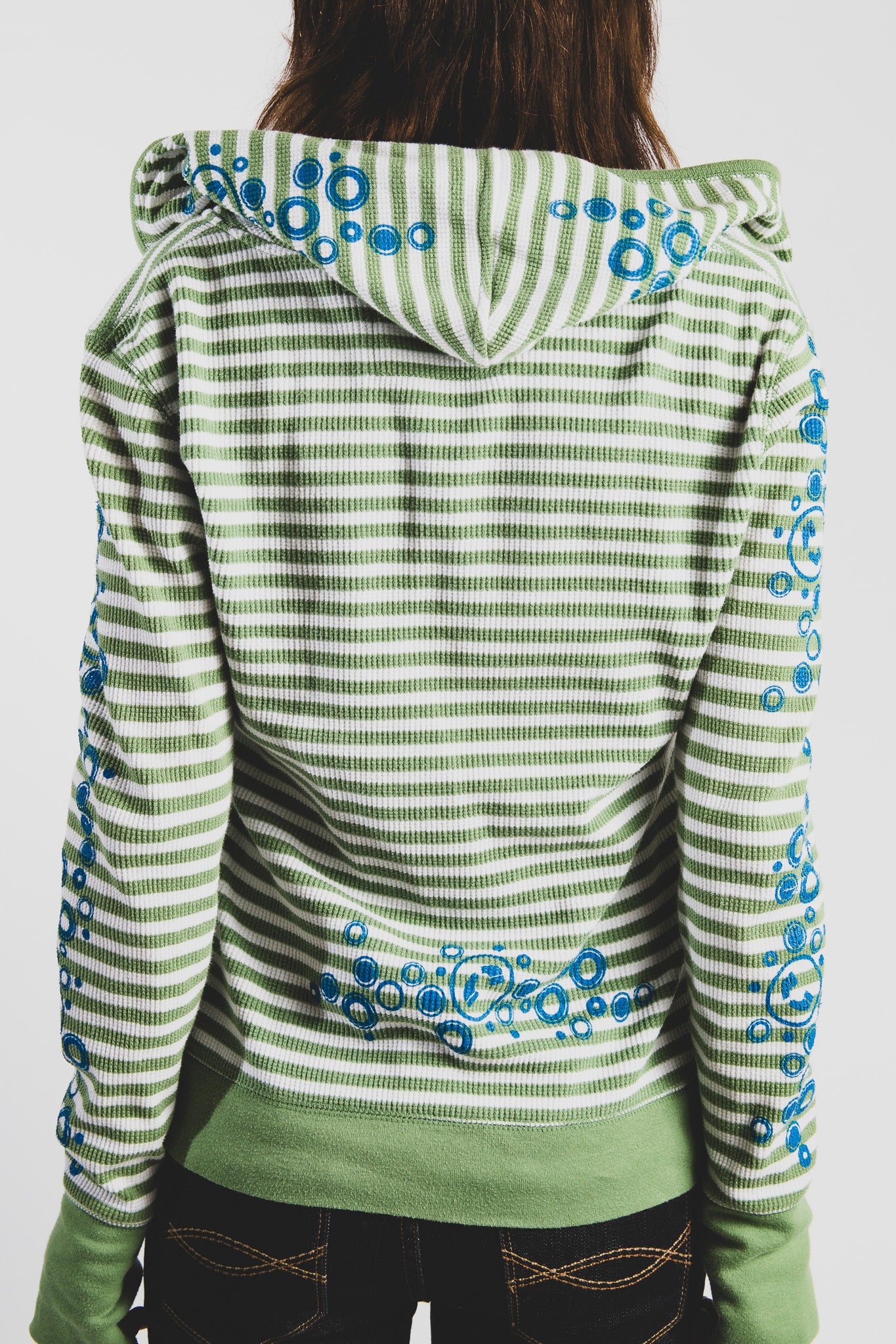 striped hoodie long sleeve [L]