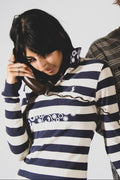 bubbles striped rugby shirt [XS]