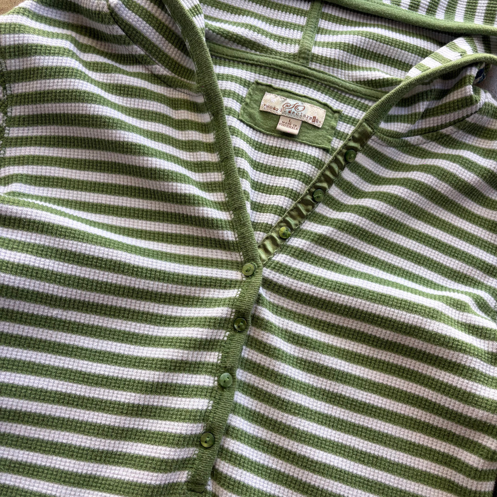 striped hoodie long sleeve [L]