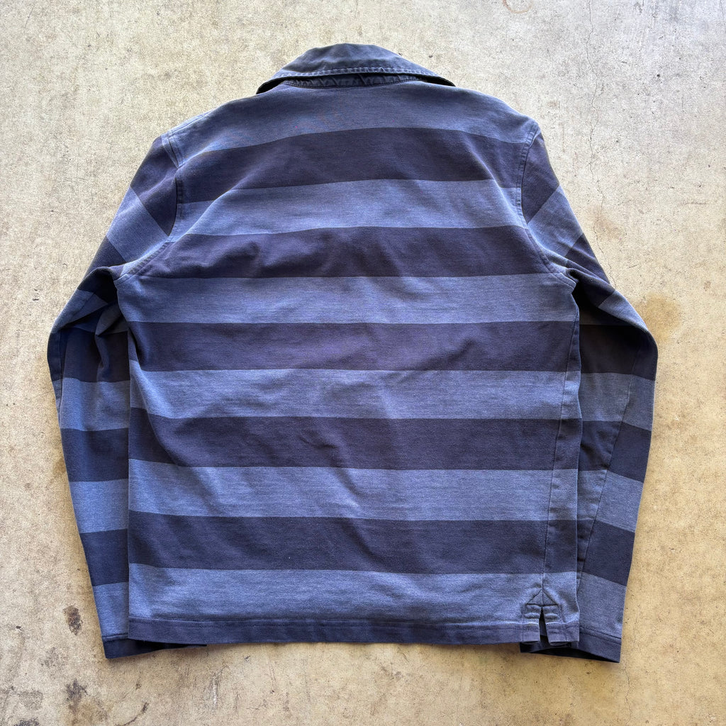 bubbles striped rugby shirt [M]