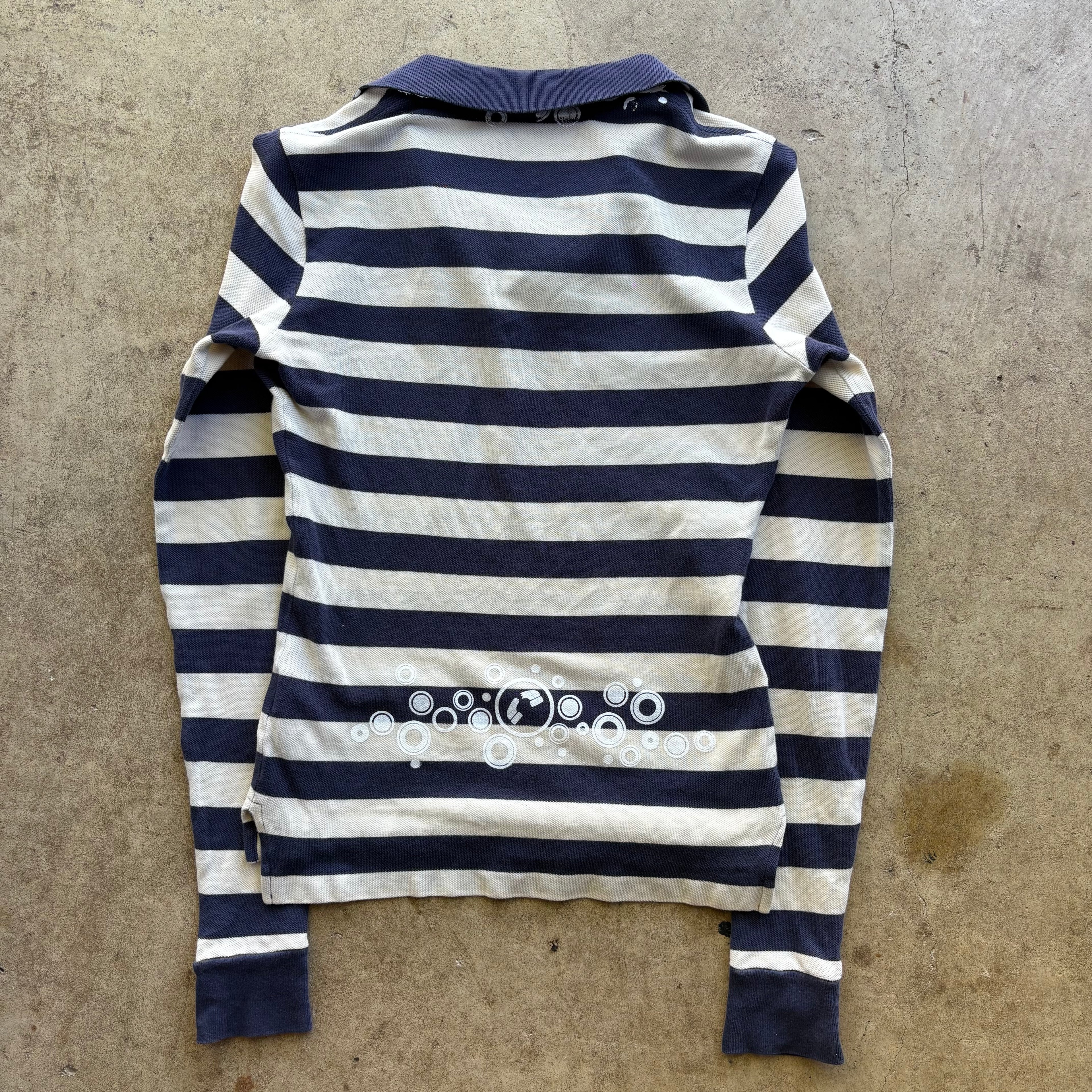 bubbles striped rugby shirt [XS]