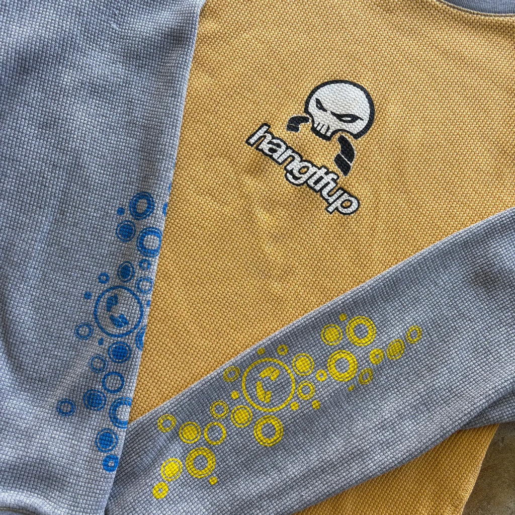 skull raglan long sleeve thermal [L]