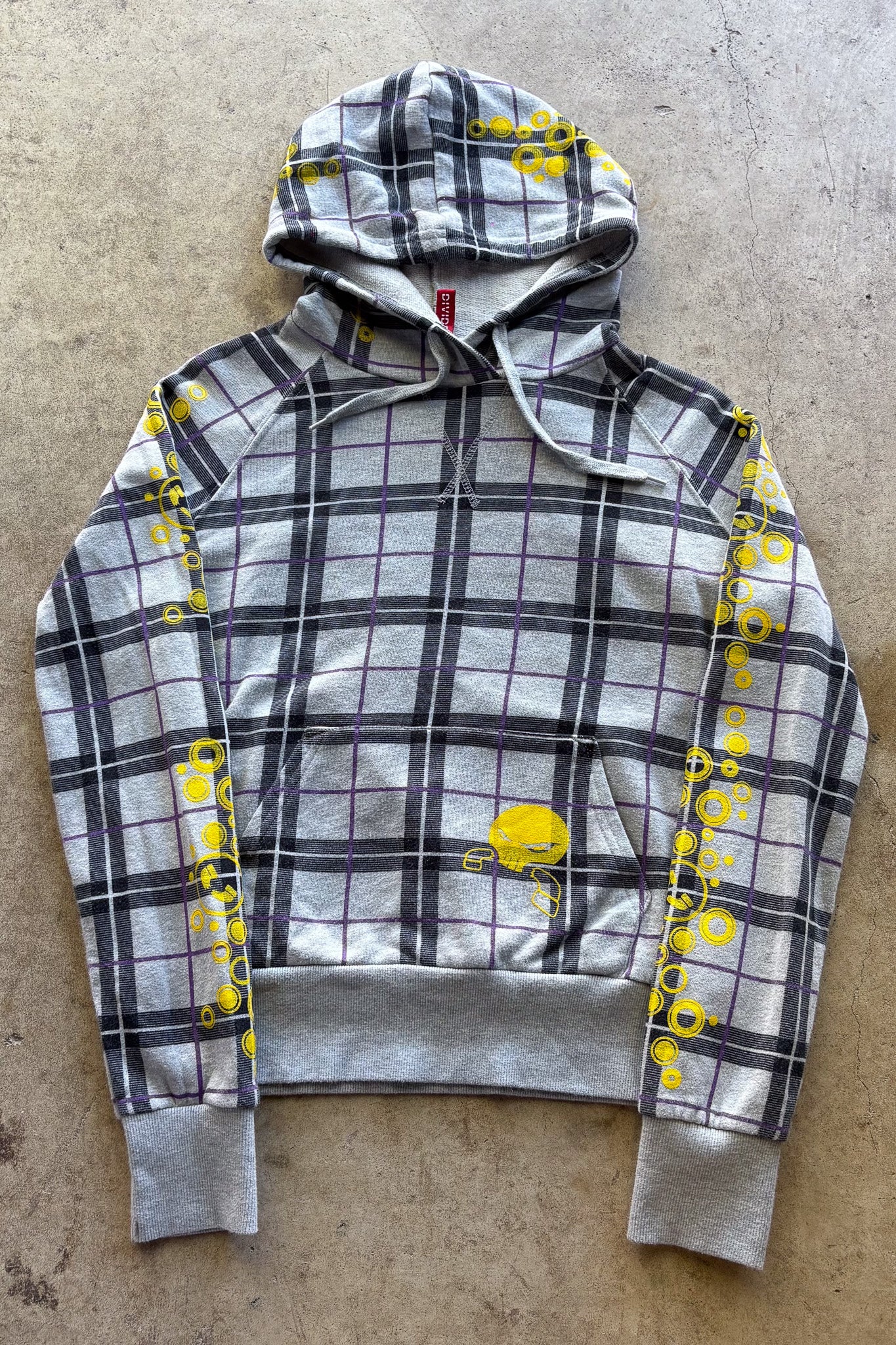 bubbles plaid hoodie [M]
