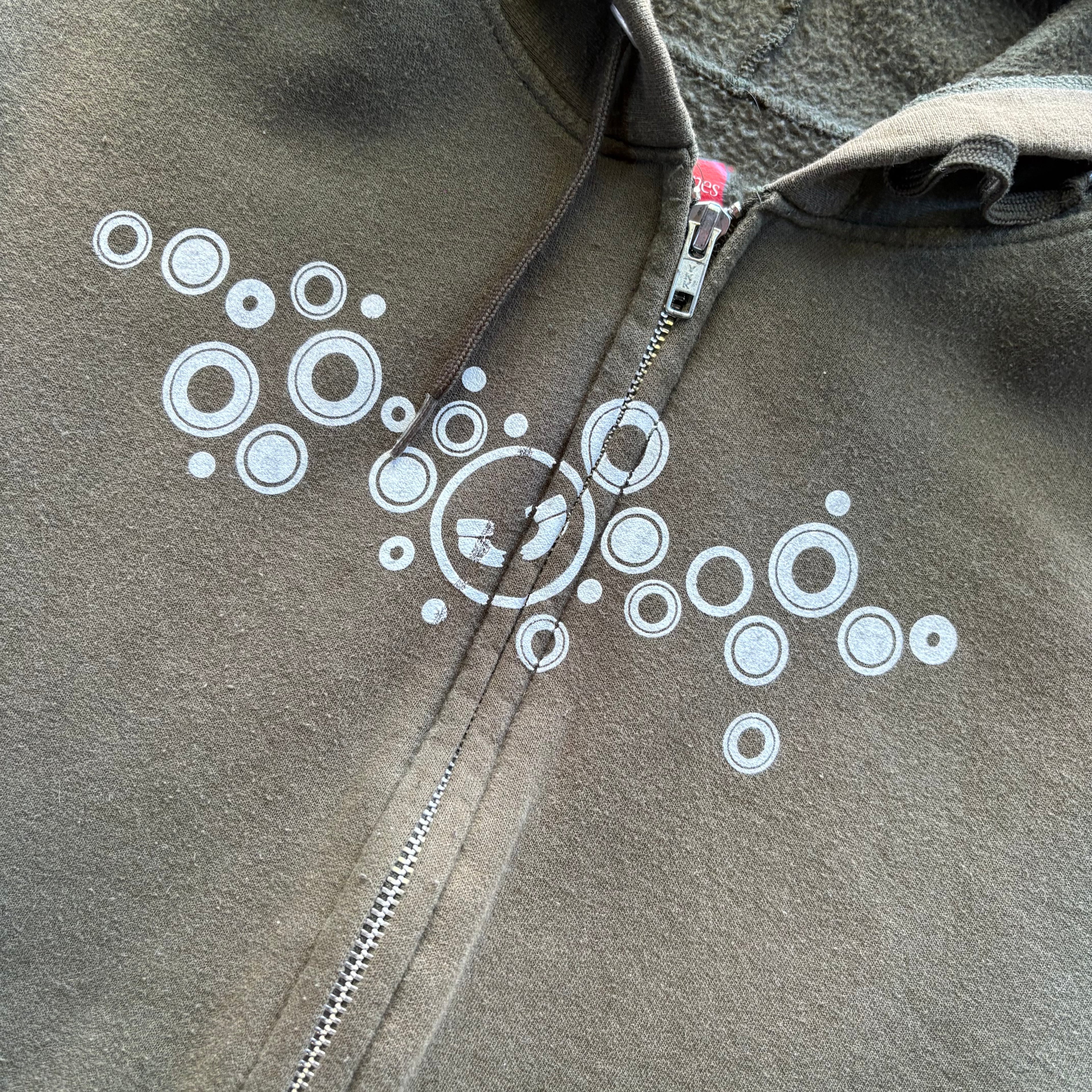 bubbles sunfaded zipup hoodie [S]
