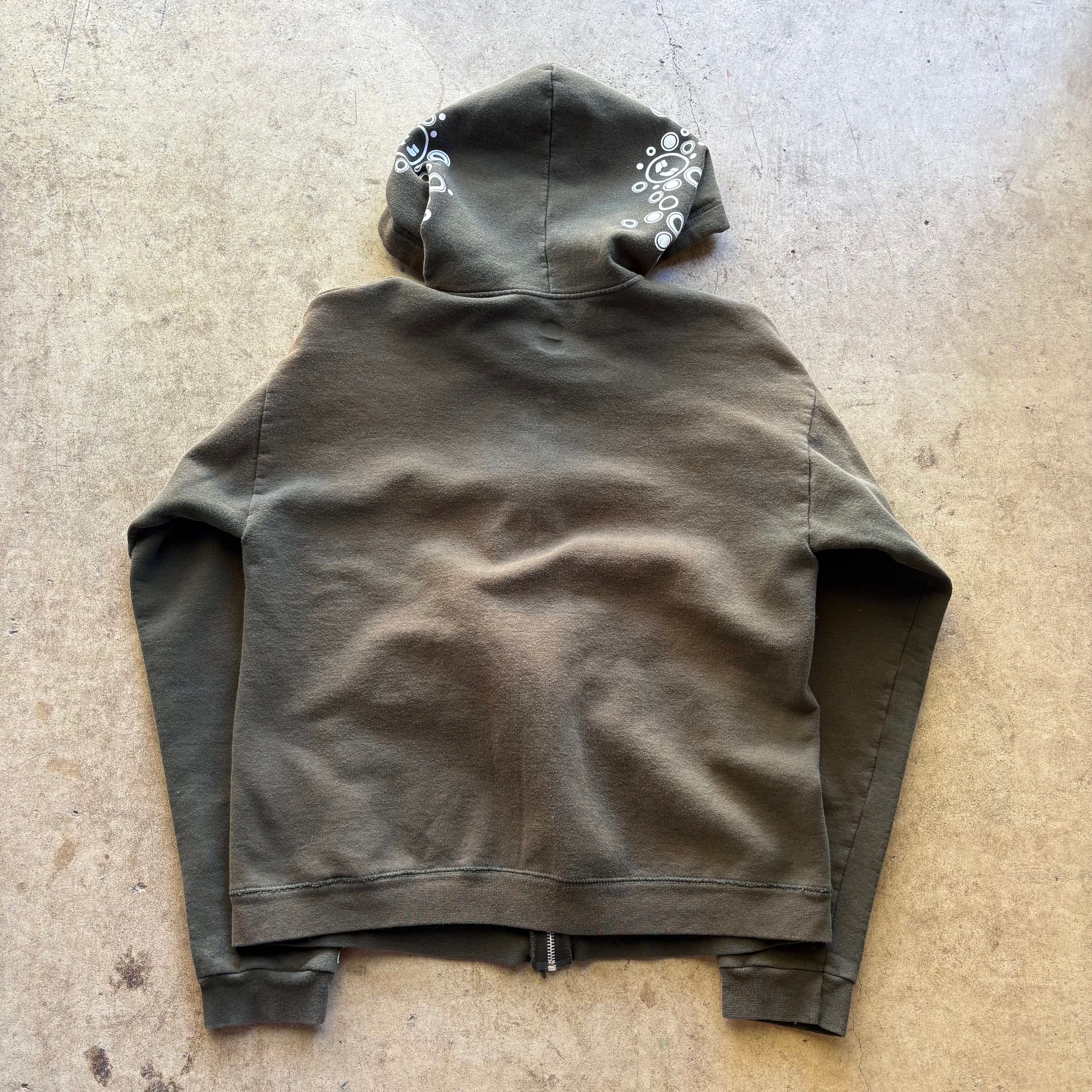 bubbles sunfaded zipup hoodie [S]