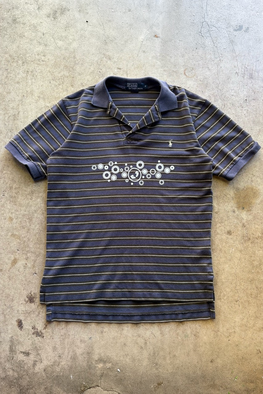 bubbles stripe polo shirt [S]