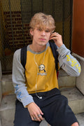 skull raglan long sleeve thermal [L]